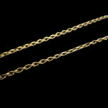 Antique Victorian Era 14K Etruscan Revival Yellow Gold & Rhodolite Garnet Sliding Chain Necklace