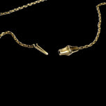 Antique Victorian Era 14K Etruscan Revival Yellow Gold & Rhodolite Garnet Sliding Chain Necklace