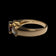 18K Yellow Gold Diamond & Natural Ruby Ring Size 7 1/2