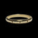 Antique 18K Yellow Gold Star Etched Band Size 7 1/4