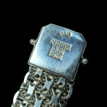 Vintage 830 Silver X Link Bracelet Sweden N.S.E. Guldvaru Aktiebolag