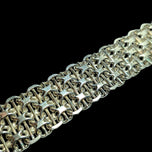 Vintage 830 Silver X Link Bracelet Sweden N.S.E. Guldvaru Aktiebolag