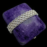 Vintage 830 Silver X Link Bracelet Sweden N.S.E. Guldvaru Aktiebolag