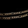 9K Yellow Gold Figaro Chain Link Necklace Italy 21” x 4.75mm