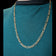 9K Yellow Gold Figaro Chain Link Necklace Italy 21” x 4.75mm