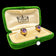 18K Yellow Gold Amethyst Cabochon Screw Back Clip-On Earrings by OPI