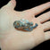 Antique 1908 Pearce & Thompson Edwardian Era Seasons Greetings Handshake Brooch Sterling Silver
