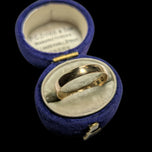 Antique 18K Yellow Gold Victorian Era Band 1878 Birmingham Size 5 3/4