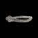14K White Gold & European Cut Diamond Art Deco Filigree Panel Bracelet