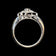 18K White Gold Art Deco Style Diamond Filigree Statement Ring Size 8