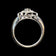 18K White Gold Art Deco Style Diamond Filigree Statement Ring Size 8