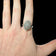 18K White Gold Art Deco Style Diamond Filigree Statement Ring Size 8