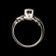 14K White Gold & Diamond Art Deco Scrollwork Ring Size 4 3/4