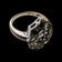 18K White Gold Art Deco Style Diamond Filigree Statement Ring Size 8