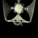 Bent Larsen Denmark Pewter and Glass Open Work MCM Bracelet