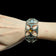 Bent Larsen Denmark Pewter and Glass Open Work MCM Bracelet