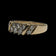 Birks 14K Yellow Gold Double Diamond Row Band Size 6 1/4