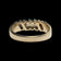 Birks 14K Yellow Gold Double Diamond Row Band Size 6 1/4