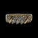 Birks 14K Yellow Gold Double Diamond Row Band Size 6 1/4