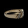 Birks 14K Yellow Gold Double Diamond Row Band Size 6 1/4