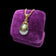 14K Yellow Gold Black Tahitian Pearl & Diamond Pendant