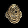 10K Yellow Gold Cameo Ring with Diamond Necklace Accents Size 6 1/4