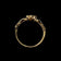 10K Yellow Gold & Diamond Irish Claddagh Ring Size 7