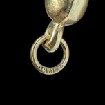 10K Yellow Gold Brushed / Etched Cornicello Pendant