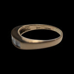 14K / 18K Yellow Gold Bezel Set Diamond Band Size 5 3/4