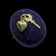 10K Yellow Gold Heart & Key Charm / Pendant