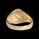 10K Yellow Gold Etched Horse Head Signet Band / Ring Size 11