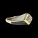 10K Yellow Gold Mother of Pearl, Black Onyx & Diamond Inlay Ring Size 4 3/4