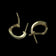10K Yellow Gold & Diamond Three Row Omega Back Earrings