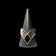 10K Yellow Gold Stepped Edge Onyx Chevron Ring Size 8