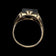 10K Yellow Gold Square Cut Art Deco Onyx & Diamond Signet Style Inlay Ring Size 11.5