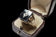 10K Yellow Gold Square Cut Art Deco Onyx & Diamond Signet Style Inlay Ring Size 11.5