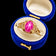 10K Yellow Gold Synthetic Pink Star Sapphire Open Work Ring Size 8