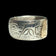 Sterling Silver & 14K Haida Northwest Coast Native American Orca Ring Size 5 3/4 Signed