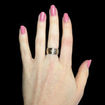 Sterling Silver & 14K Haida Northwest Coast Native American Orca Ring Size 5 3/4 Signed
