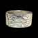 Sterling Silver & 14K Haida Northwest Coast Native American Killer Whale Head Ring Size 6 3/4 Signed