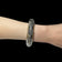 John Hardy Dot Collection Naga Hinged Cuff Bracelet Sterling Silver & 18K Gold