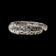 John Hardy Dot Collection Naga Hinged Cuff Bracelet Sterling Silver & 18K Gold