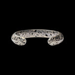 John Hardy Dot Collection Naga Hinged Cuff Bracelet Sterling Silver & 18K Gold