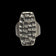 Pewter Jorgen Jensen Denmark MCM Brutalist Textured Ring Adjustable