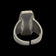 Pewter Jorgen Jensen Denmark MCM Brutalist Textured Ring Adjustable