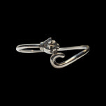 Kabana Sterling Silver Designer Cat Bangle Bracelet