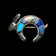 Sterling Silver TSF Earl Plummer Stone Inlay Navajo / Native American Rabbit Brooch / Pendant