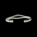 Sterling & 22K Gold Split Shank Onyx Cabochon Cuff Bracelet