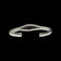 Sterling & 22K Gold Split Shank Onyx Cabochon Cuff Bracelet
