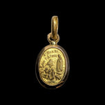 14K Yellow Gold Our Lady of Fatima Medallion / Charm / Pendant